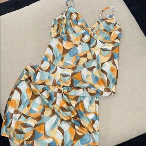 Colorful Abstract Patterned Dress